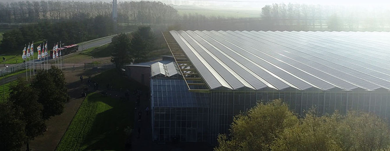 Durability and Sustainability at EXPO Greater Amsterdam, Solar Panels on roof